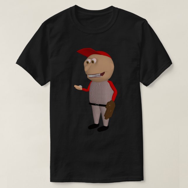 Baseball Johnny (Red Fielder) T-shirt (Design vorne)