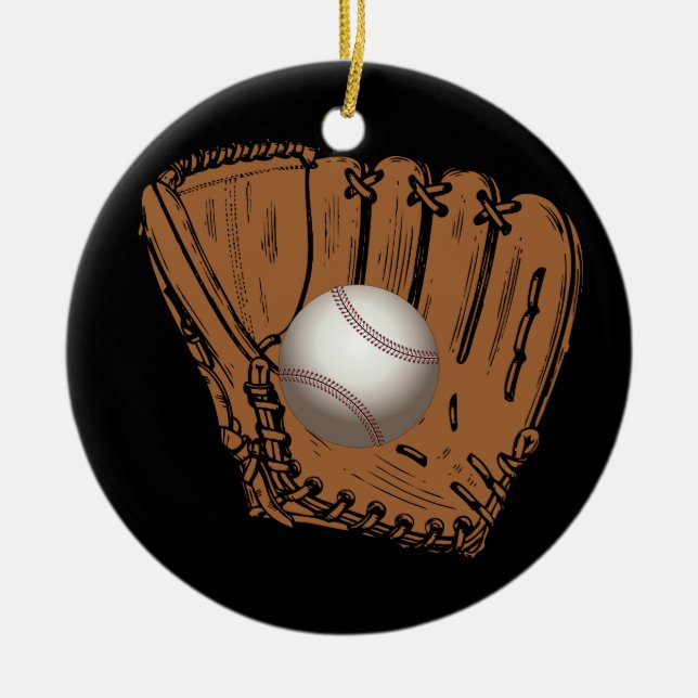 Baseball, Keramik Ornament (Vorne)