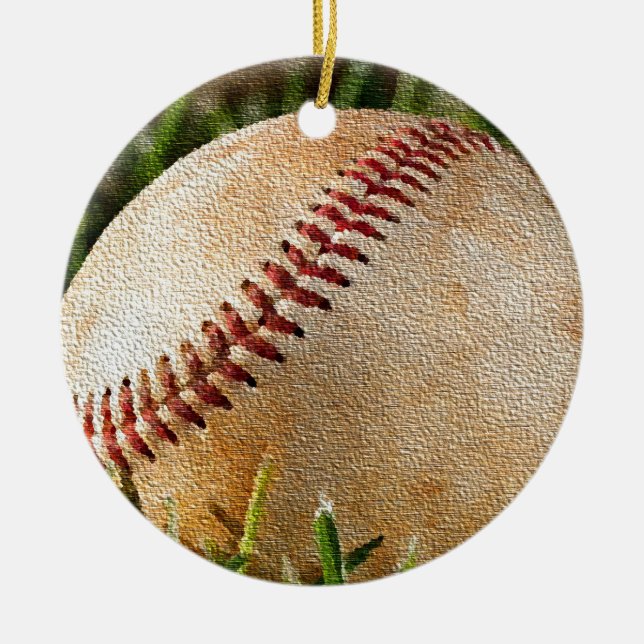 Baseball Keramikornament (Vorne)