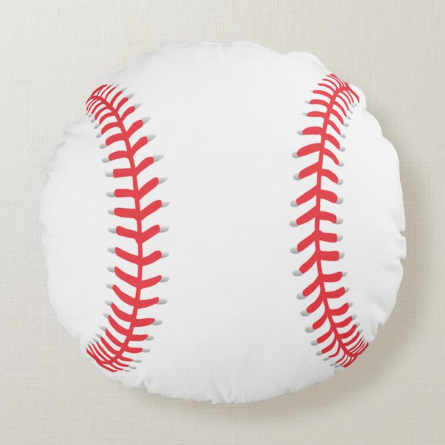 Baseball-Kissen Rundes Kissen (Vorderseite)