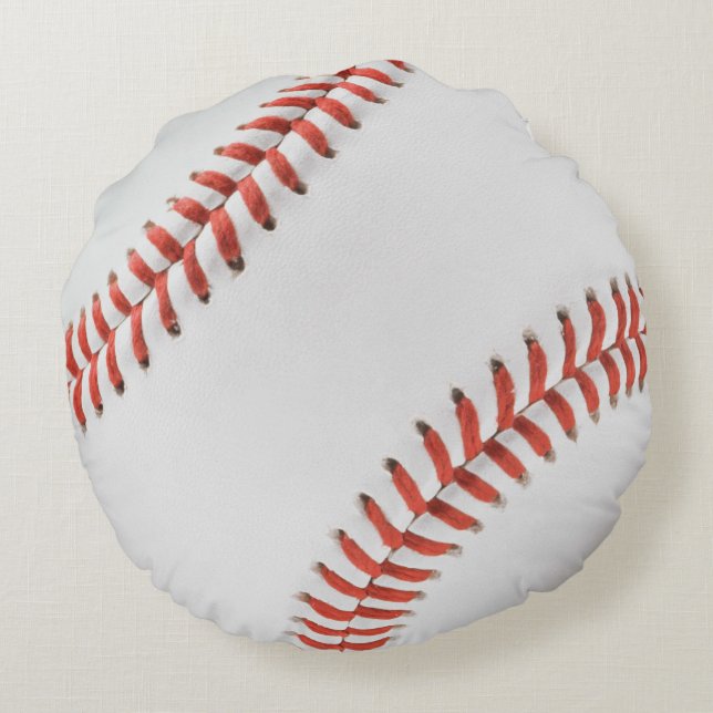 Baseball-Kissen Rundes Kissen (Rückseite)