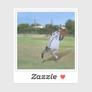 Baseball Kitten Wildcats Aufkleber