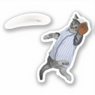 Baseball Kitten Wildcats Aufkleber