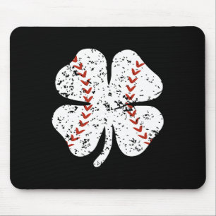 Baseball Kleeblatt St Patricks Day Pitcher Hitter Mousepad