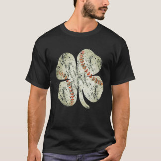 Baseball Kleeblatt St Patricks Day Pitcher Hitter  T-Shirt