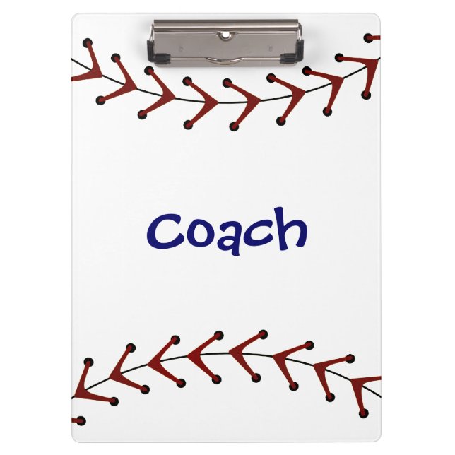 Baseball-Klemmbrett Klemmbrett (Vorderseite)