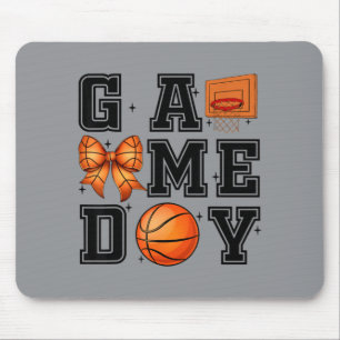 Baseball Kokette Schleife Cute Gameday Cheer Mama Mousepad