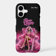Baseball-Königin Pink Glitter iPhone-Hülle