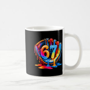 Baseball-Kram Sechs Sieben 67 Eiscreme-Tropf 6 7 B Kaffeetasse