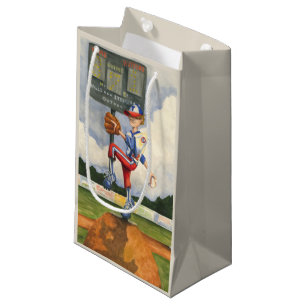 Baseball-Krug auf Hügel durch Jay Throckmorton Kleine Geschenktüte
