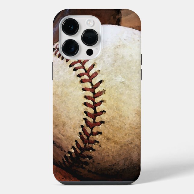 Baseball-Kunstwerk iPhone 14 Pro Max Hülle (Rückseite)