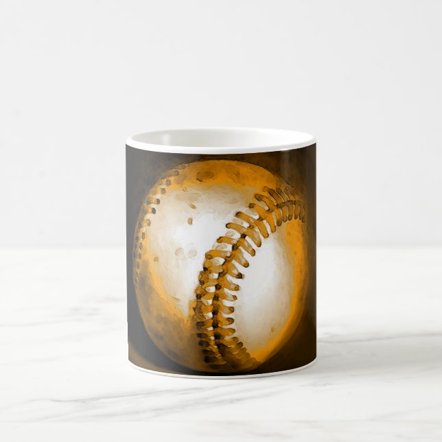 Baseball-Kunstwerk Kaffeetasse (Mittel)