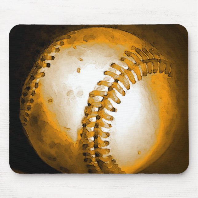 Baseball-Kunstwerk Mousepad (Vorne)
