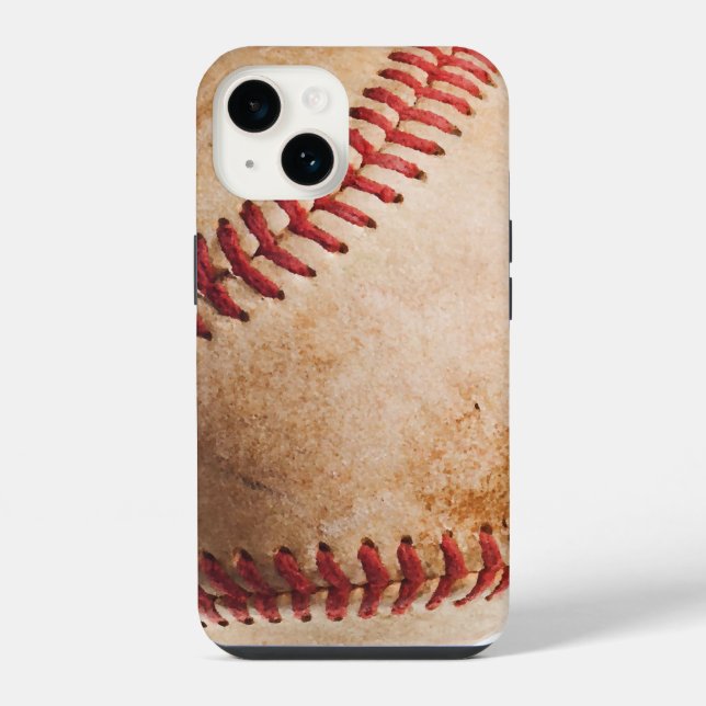 Baseball-Kunstwerke iPhone 14 Hülle (Rückseite)