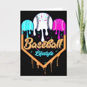 Baseball-Lebensstil 101 Bekleidung Jugend Drip Bas Karte