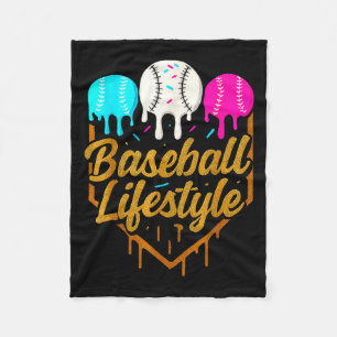 Baseball-Lebensstil, Baseball-Drip-Eiscreme Fleecedecke
