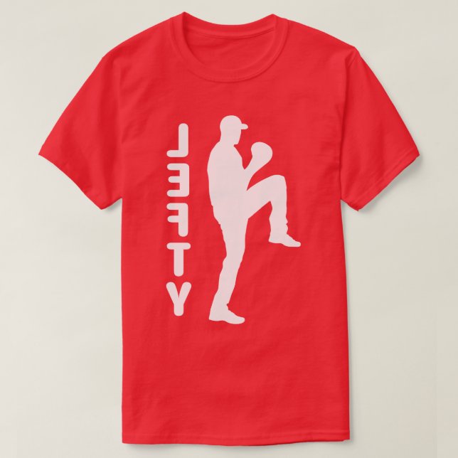 Baseball Lefty Links Handed Pitcher Funny Baseball T-Shirt (Design vorne)
