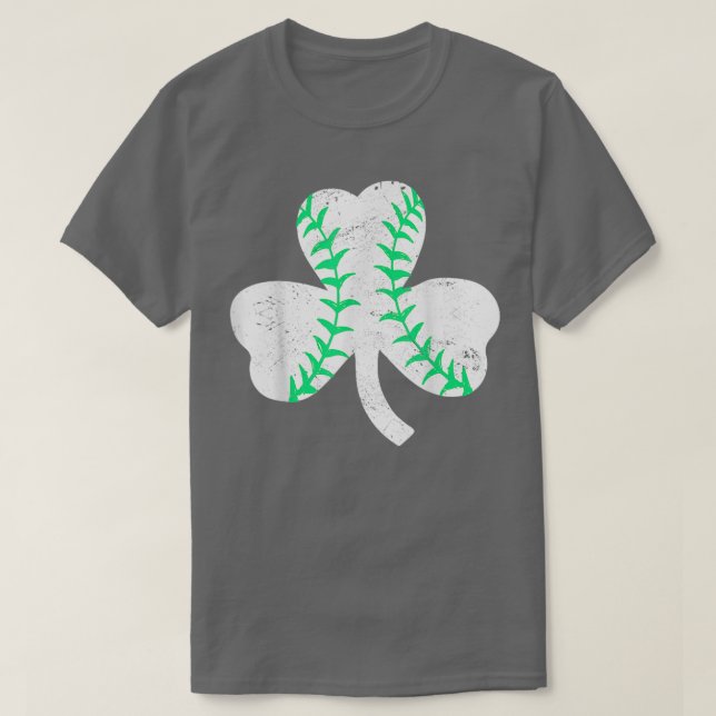 Baseball Leprechaun Kleeblatt St Patricks Day Men  T-Shirt (Design vorne)