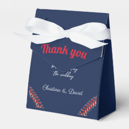 Baseball Liebe Dark Navy Sporthochzeit Geschenkschachtel