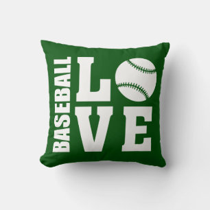 Baseball Liebe Grün Kissen