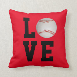 Baseball-Liebe kundengerecht Kissen