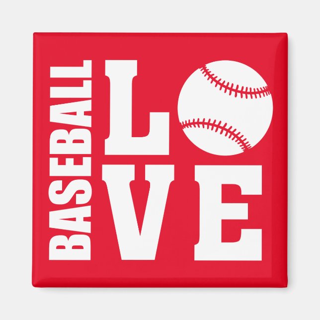 Baseball-Liebe Magnet (Vorne)