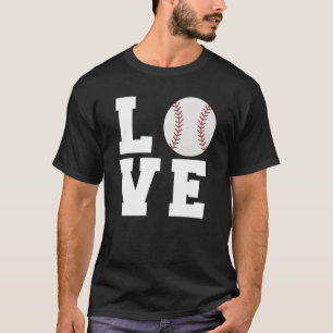 Baseball Liebe Mutter Vater Trainer Spieler Athlet T-Shirt