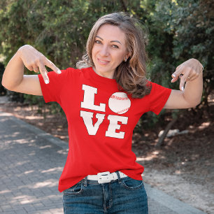 Baseball-LIEBE Niedliche Mama für Frauensport T-Shirt