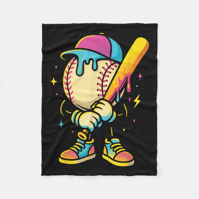 Baseball Lifestyle 101 Bekleidungsjugend Baseball  Fleecedecke (Vorderseite)