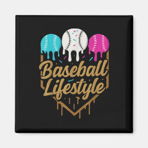 Baseball Lifestyle 101 Bekleidungsjugend Baseball Magnet