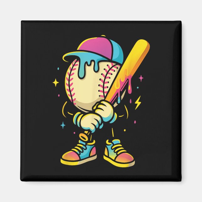 Baseball Lifestyle 101 Bekleidungsjugend Baseball  Magnet (Vorne)