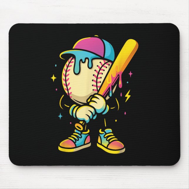 Baseball Lifestyle 101 Bekleidungsjugend Baseball  Mousepad (Vorne)
