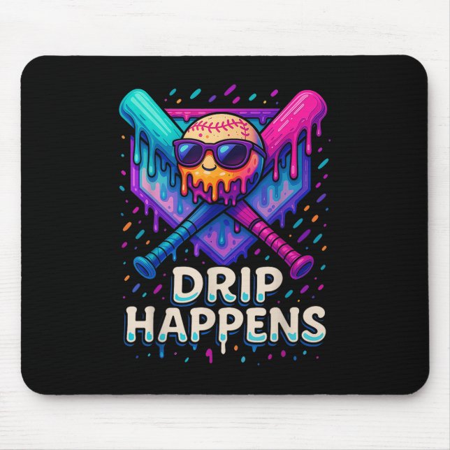 Baseball Lifestyle 101 Bekleidungsjugend Baseball  Mousepad (Vorne)