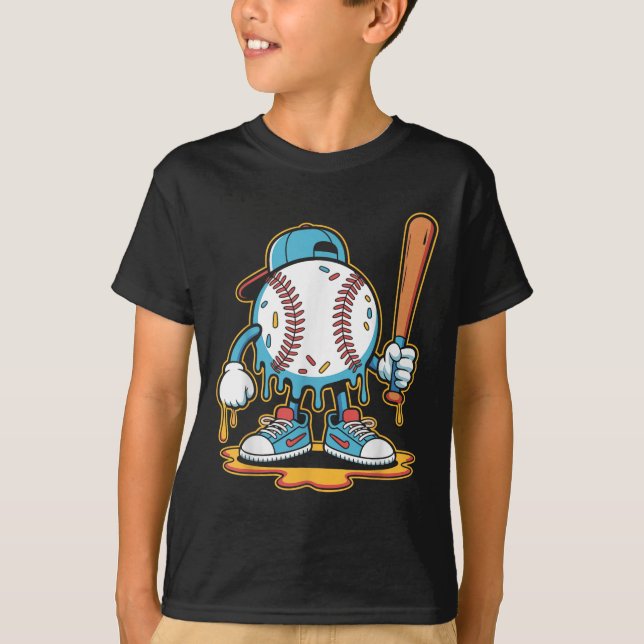 Baseball Lifestyle 101 T-Shirt Jugend Baseball Tro (Vorderseite)