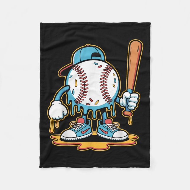 Baseball Lifestyle 101 T-Shirt Jugend Baseball Tro Fleecedecke (Vorderseite)