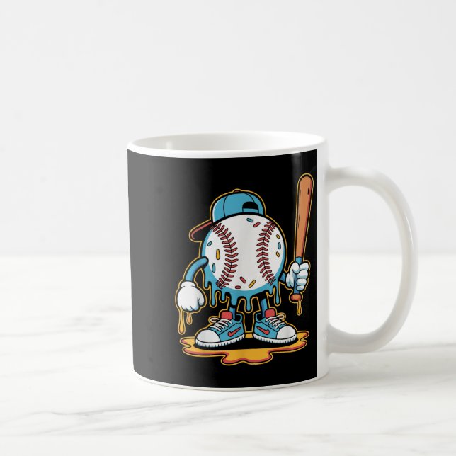 Baseball Lifestyle 101 T-Shirt Jugend Baseball Tro Kaffeetasse (Rechts)