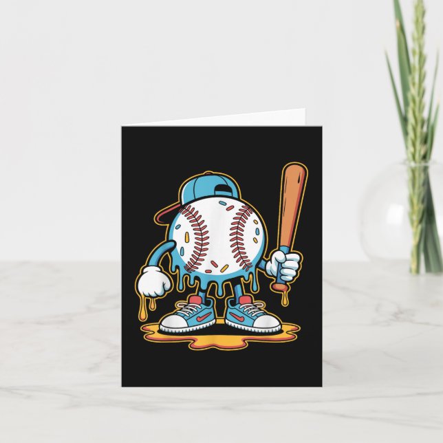 Baseball Lifestyle 101 T-Shirt Jugend Baseball Tro Karte (Vorderseite)