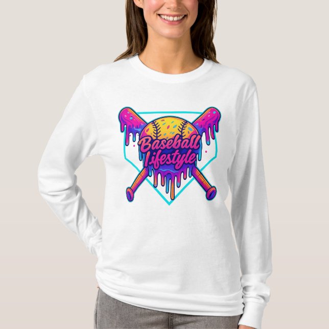 Baseball Lifestyle Apparel Jugend Baseball Tropfen T-Shirt (Vorderseite)
