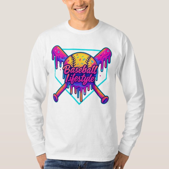 Baseball Lifestyle Apparel Jugend Baseball Tropfen T-Shirt (Vorderseite)