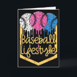 Baseball-Lifestyle Ball Sprinkles Drip Jungen Kind Karte<br><div class="desc">Baseball-Lifestyle Ball Sprinkles Drip Jungen Kinder Männer Teenager</div>