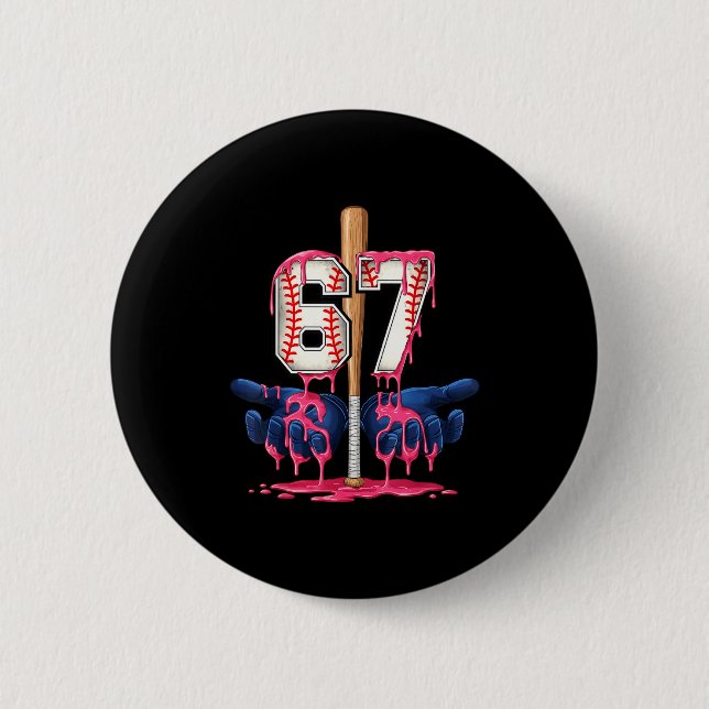 Baseball Lifestyle Shirt Youth Baseball Glove Drip Button (Vorderseite)