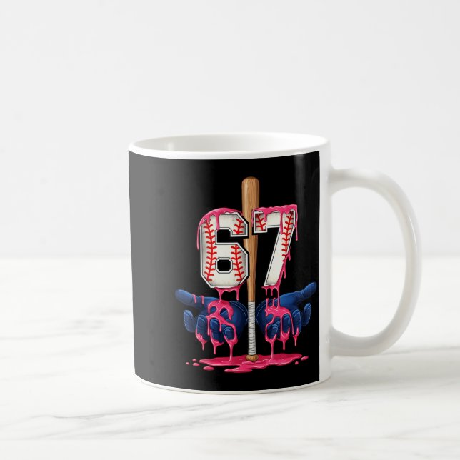 Baseball Lifestyle Shirt Youth Baseball Glove Drip Kaffeetasse (Rechts)