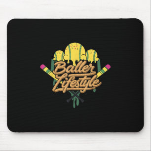Baseball Lifestyle Zuhause Tafel Eiscreme Tropfen  Mousepad