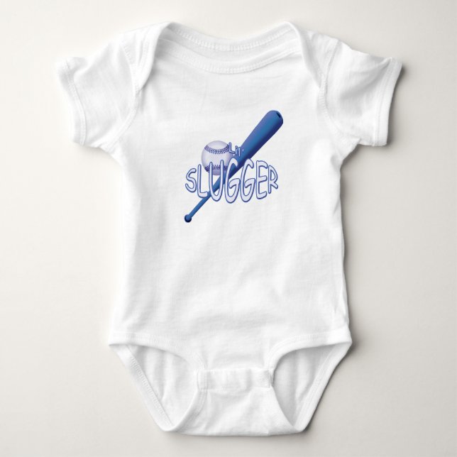 Baseball lil Slugger Säugling Bodysuit Baby Strampler (Vorderseite)