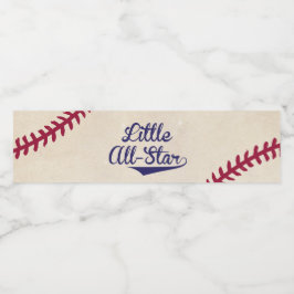 Baseball "Little All-Star" Wasserflaschen-Etikette