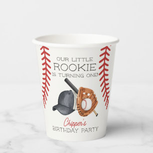 Baseball Little Rookie Home Run Geburtstagsdekorat Pappbecher