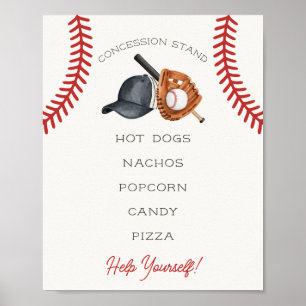 Baseball Little Rookie Konzessionsstand Poster