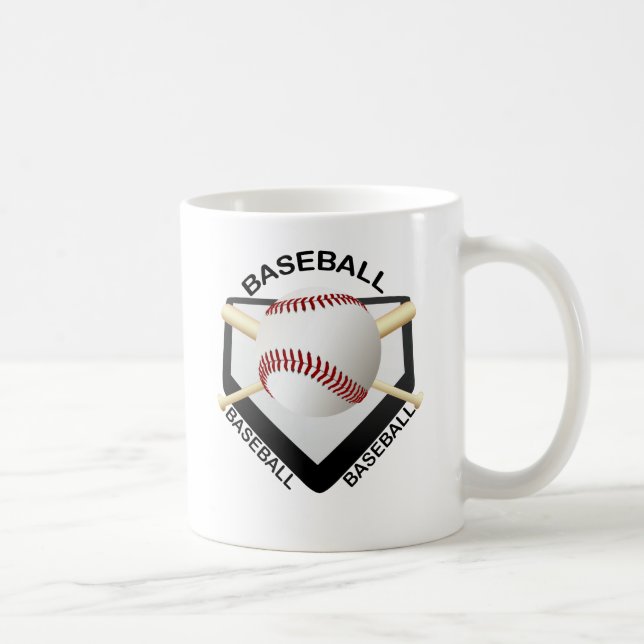 BASEBALL-LOGO KAFFEETASSE (Rechts)