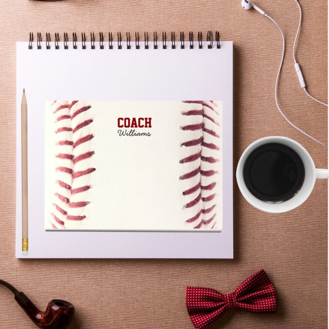 Baseball Look Personalisiert Coach Post-It Notes Klebezettel (Von Creator hochgeladen)