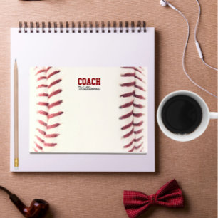 Baseball Look Personalisiert Coach Post-It Notes Post-it Klebezettel